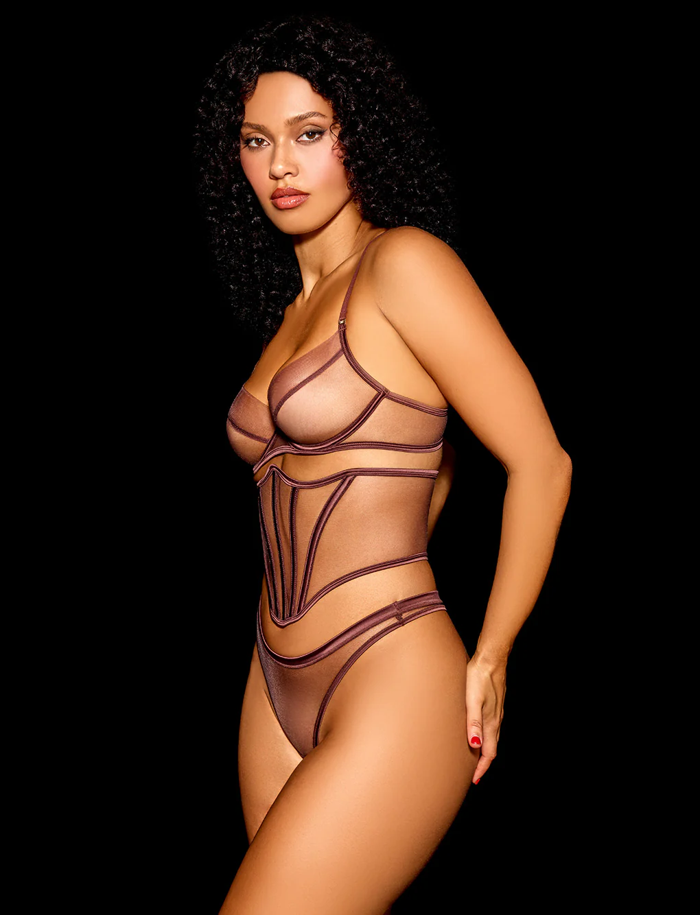 Nakeds 2.0 Mahogany 3 Piece Lingerie Set - Image 21